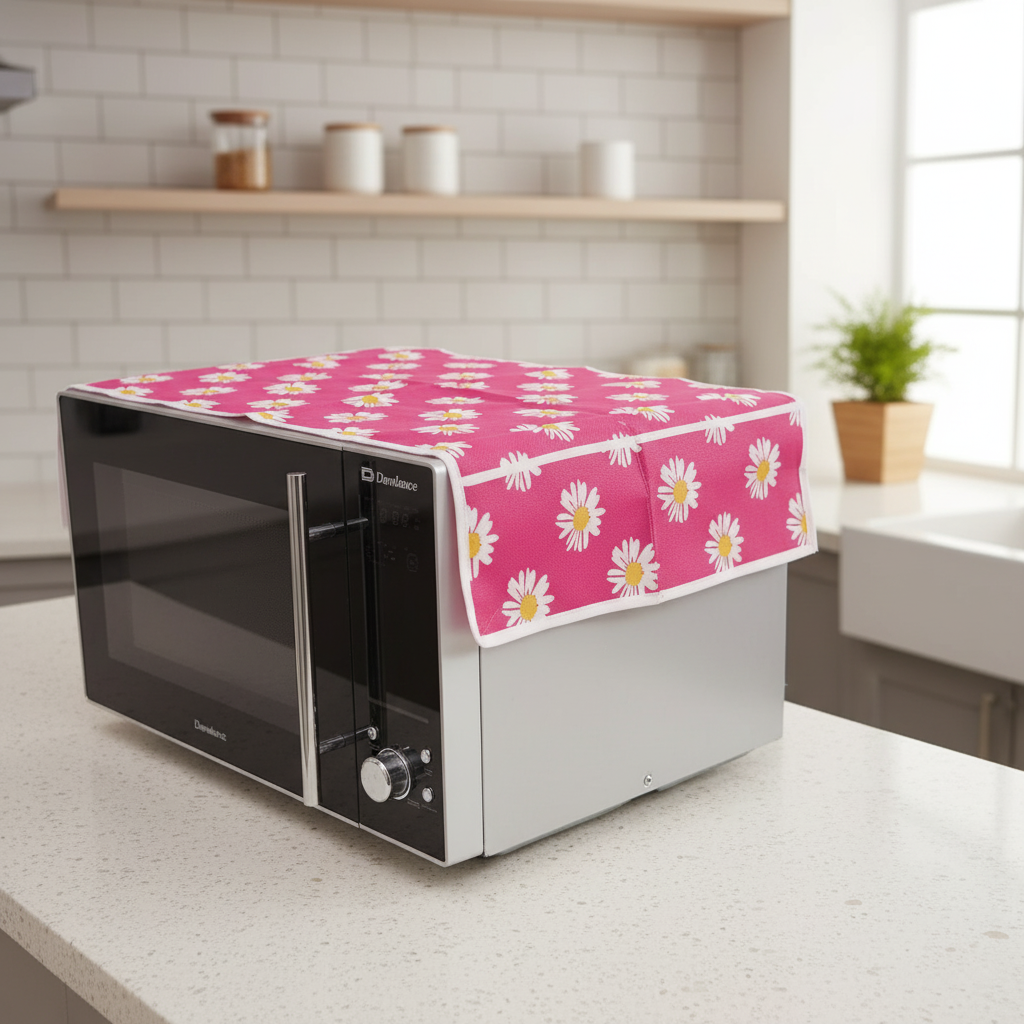 Microwave Cover with Pockets