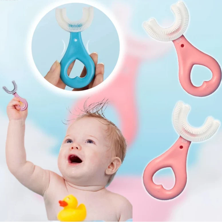 U-Shaped Silicone Baby Toothbrush