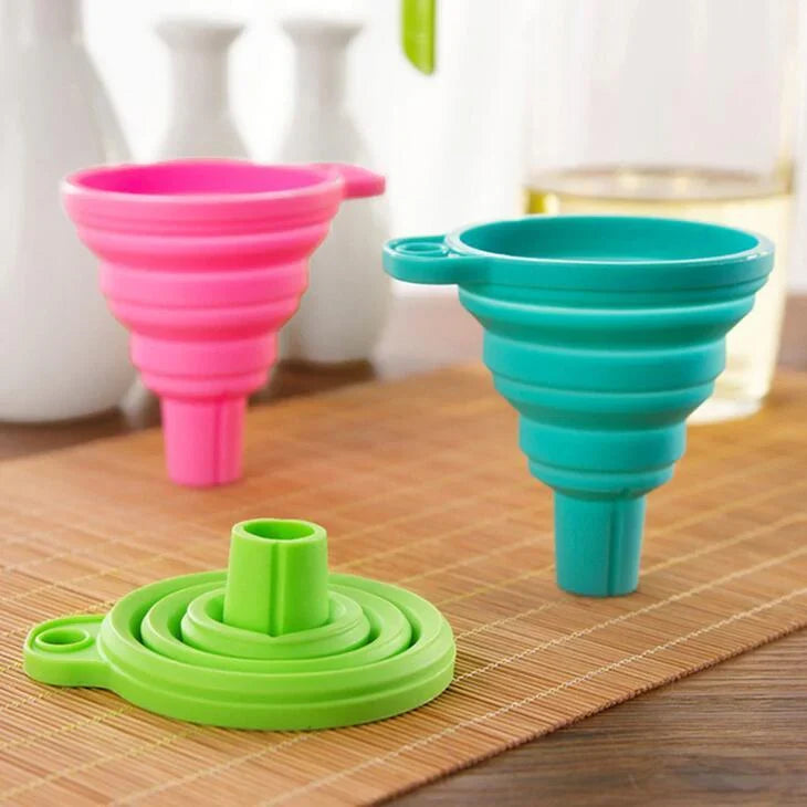 Collapsible Silicone Foldable Funnel